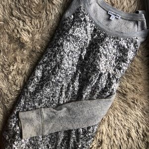Express Sequence Grey Sweater